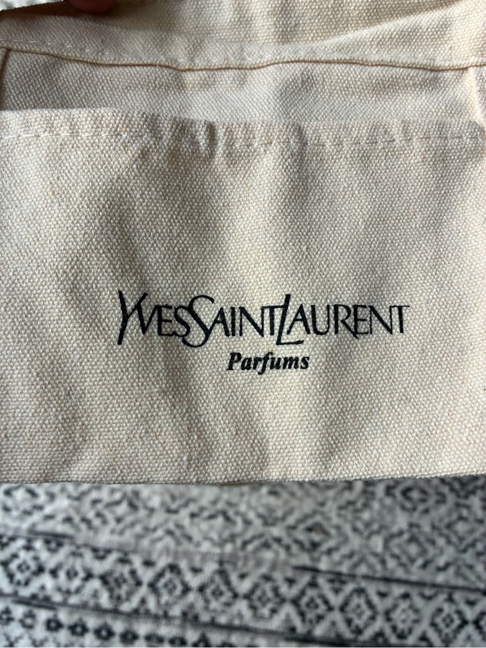 Yves Saint Laurent Cream Canvas Tote with Black YSL Logo - GWP - Picture 5 of 8